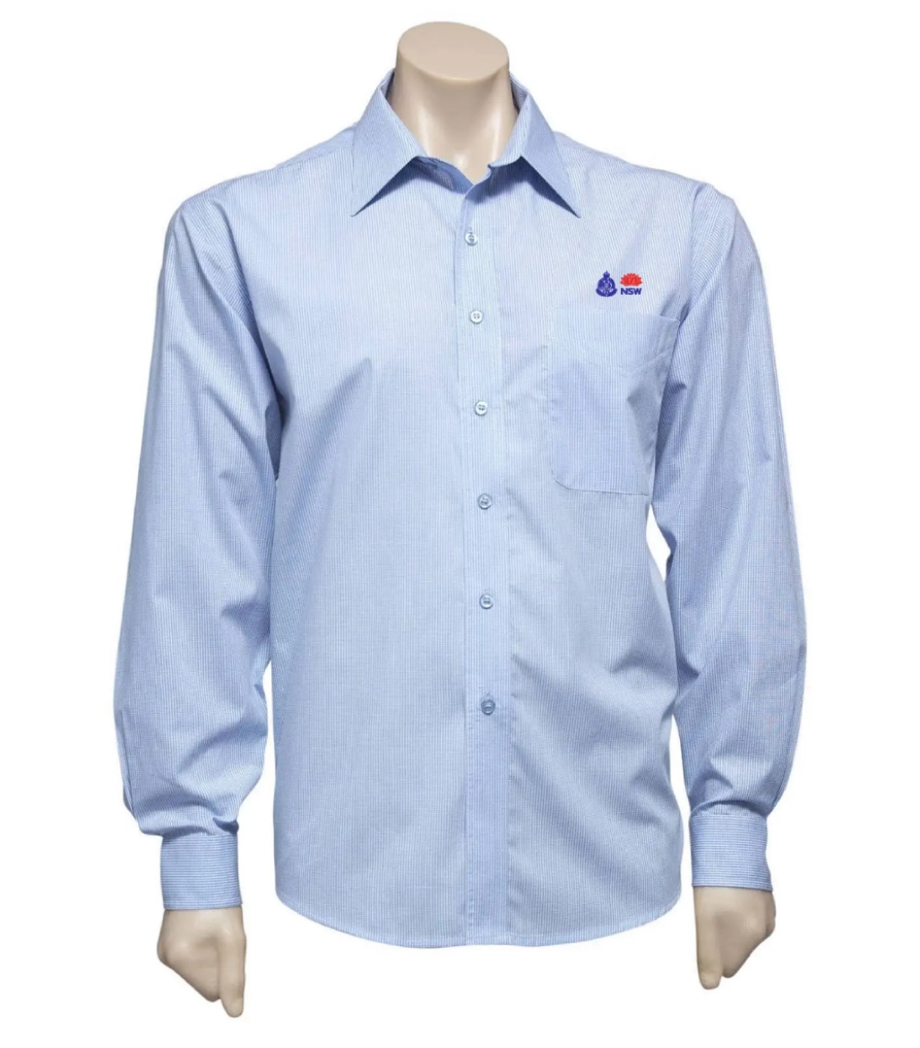 Picture of Biz Collection, Micro Check Mens L/S Shirt